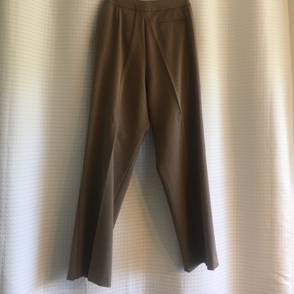 Karyn trousers soft tan herringbone pink stripe. - Picture 2 of 4