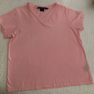 Pink V-Neck Tee