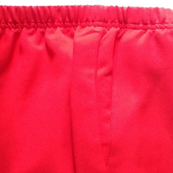 Red pants, elastic waist, side pockets Large - Picture 2 of 3