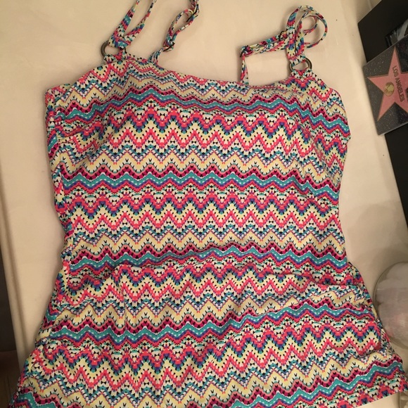 Multicolored tankini