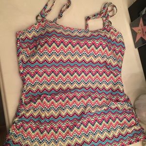 Multicolored tankini