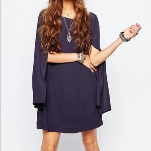 Free People some like it hot dress small navy