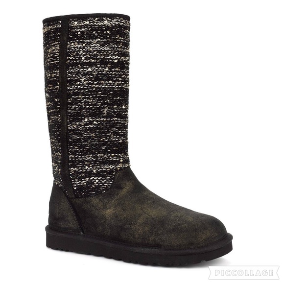 UGG Shoes - Brand new Black Sequin UGG boots (size 7)