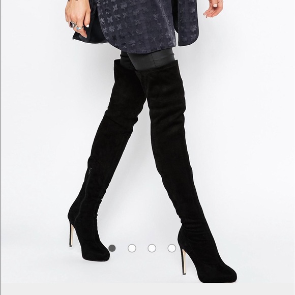 ASOS kill joy OTK thigh boots suede over knee