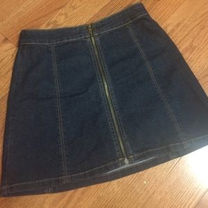 Denim Skirt w/ Zipper