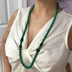 Natural Green Stone Necklace