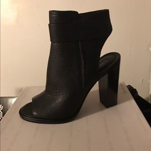 Calvin Klein open toe booties