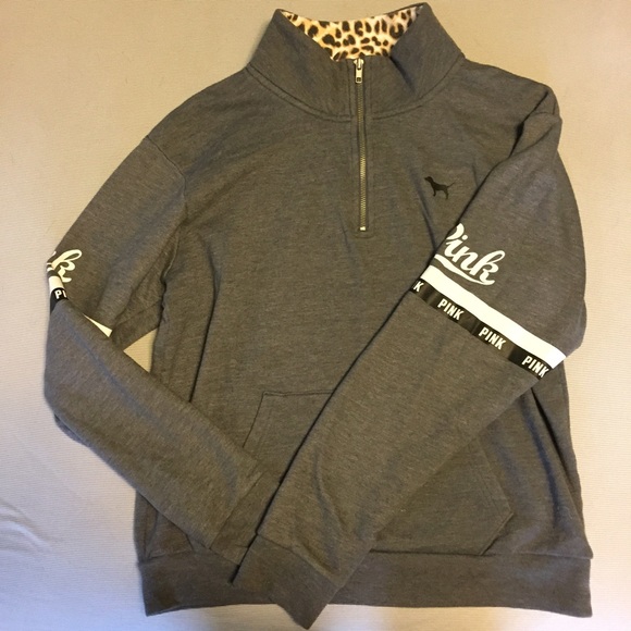 Vs pink 1/4 zip
