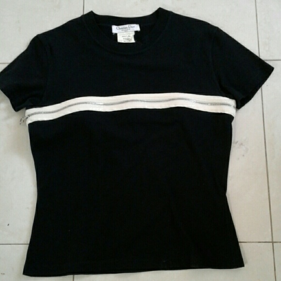 Christian Dior couture t shirt with zipper 10