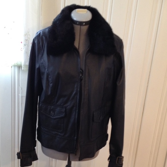 Isaac Mizrahi Leather Jacket