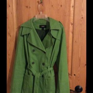 Grass green Pea coat