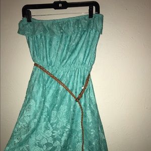 Lace Teal Dress