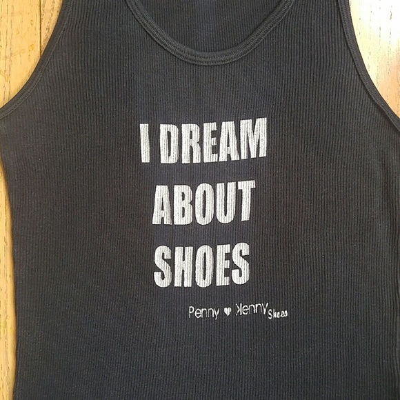 ♦ 3 for $15 I Dream About Shoes Black Tank - Picture 2 of 4