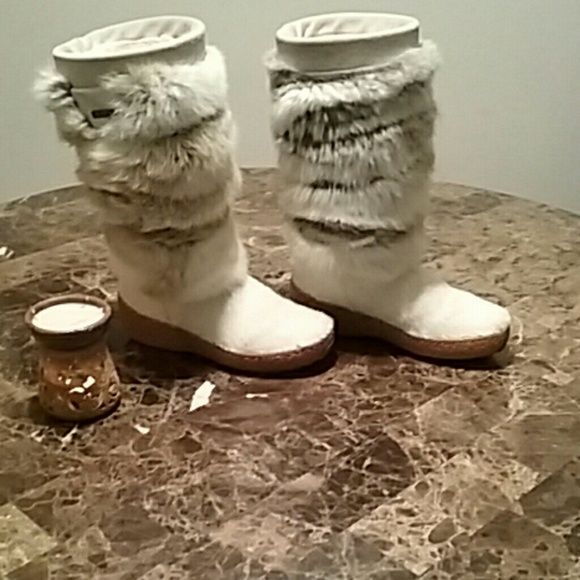 Oscar sport rabbit fur boots