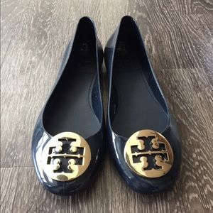Tory Burch Navy Reva Flat