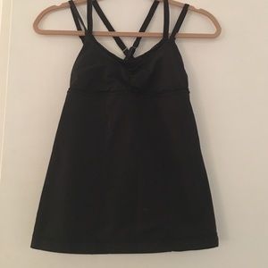 Lululemon strappy top.