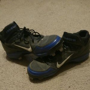 NIKE hurrache metal baseball cleats size 12