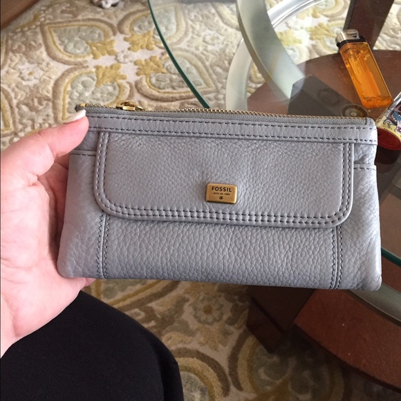 A light blue fossil wallet!!
