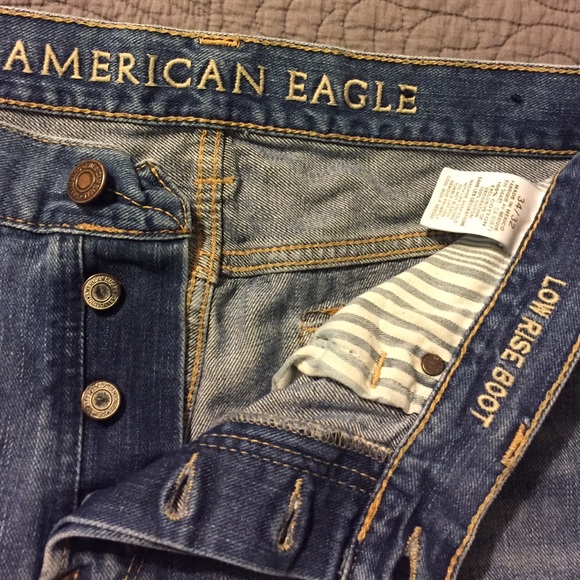 Men's American Eagle low rose boot cut jeans 34 32