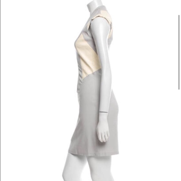 NWT Helmut Lang leather trimmed dress - Picture 2 of 3