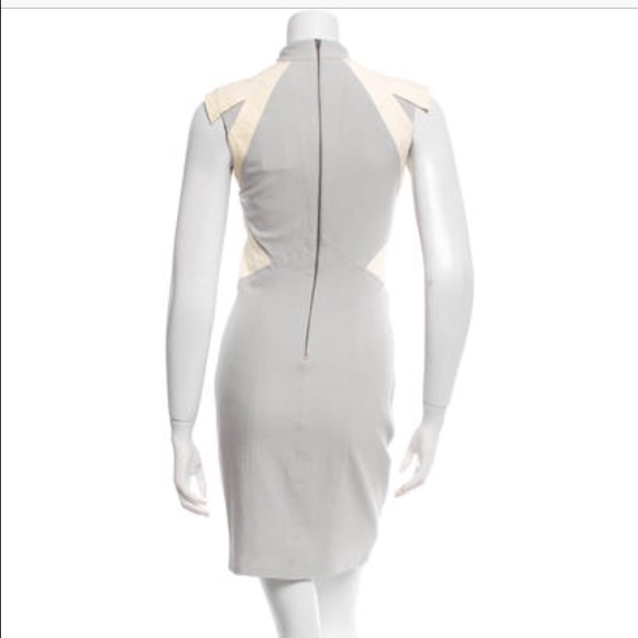 NWT Helmut Lang leather trimmed dress - Picture 3 of 3