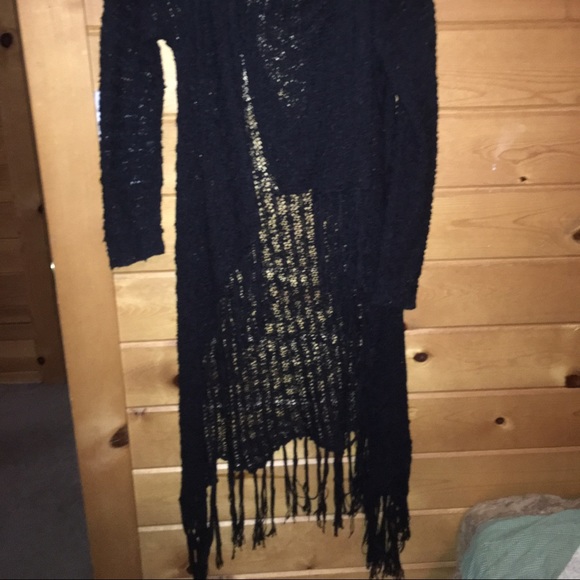 Black cardigan