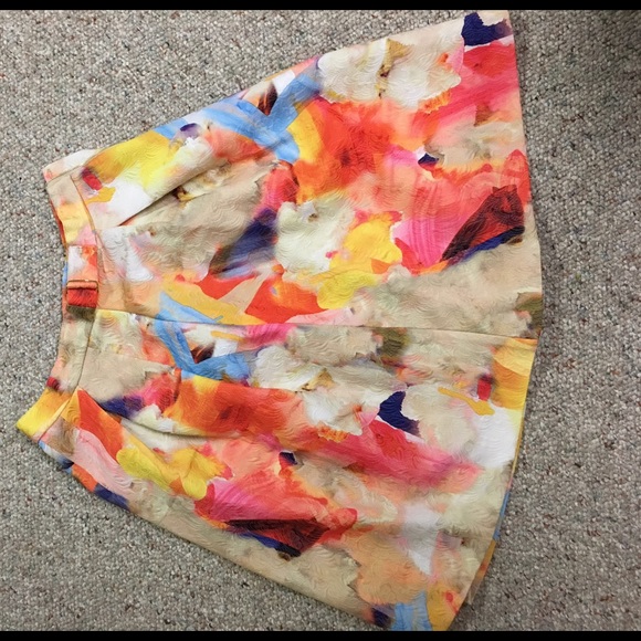 A-line colorful skirt