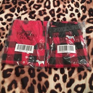 NIP Pink plaid pajamas