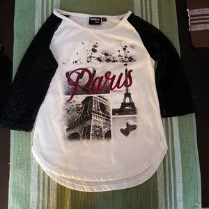 Girls 3/4 length long sleeve shirt Size 7/8