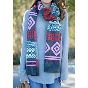 JCrew Fair Isle Oversized Scarf, NWOT