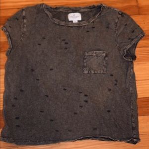 Distressed Midi/Crop Top