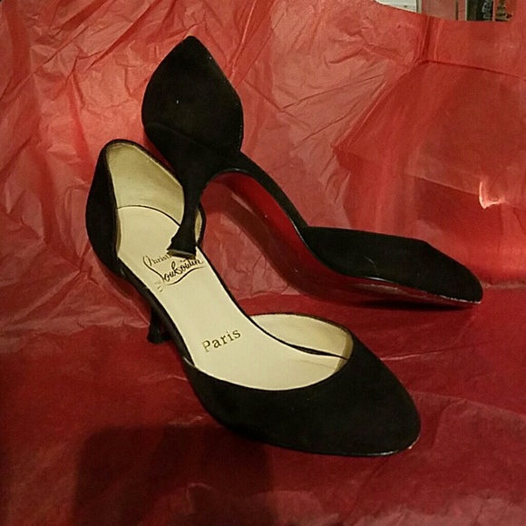 CHOCOLATE suede Christian LOUBOUTIN