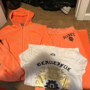Juicy couture pant suit with shirt