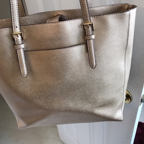 Dashing Gold! Michael Kors Tote - Picture 2 of 2