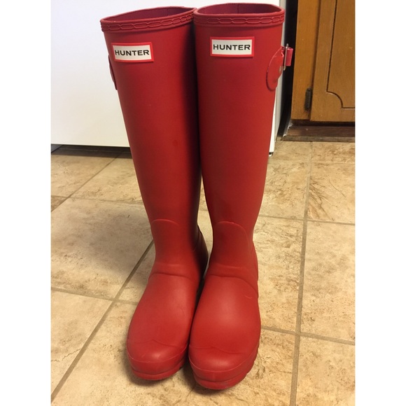 Hunter Shoes - Red hunter boots