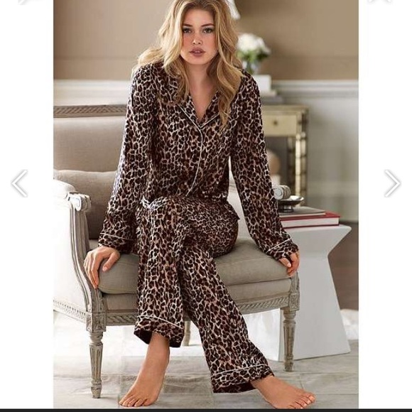 Lite Pink Leopard Print Pajamas