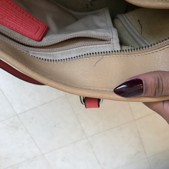 Coach Bag Pink and Beige - Picture 2 of 4