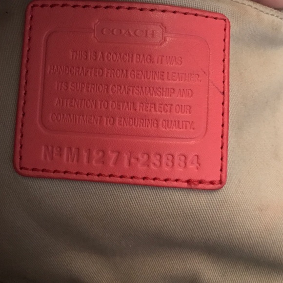 Coach Bag Pink and Beige - Picture 4 of 4