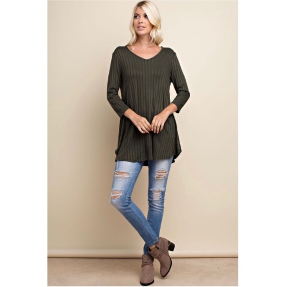 Black Crisscross Back Tunic - Picture 3 of 4