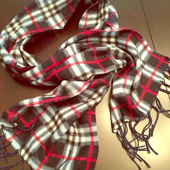 Super Soft Cashmere Feel Scarf - Red & Blue Plaid