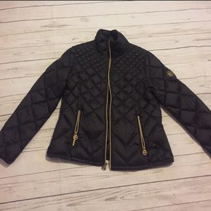 Michael Kors black down puffer jacket
