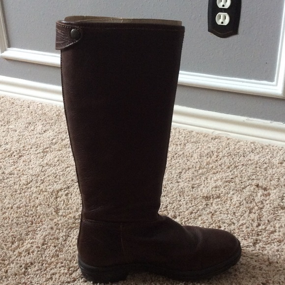 Hunter Brown Leather Boots