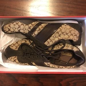 WOMAN's COACH👟Brown & Tan sneakers