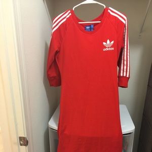 Adidas Originals 3 Stripes Bodycon Midi Dress