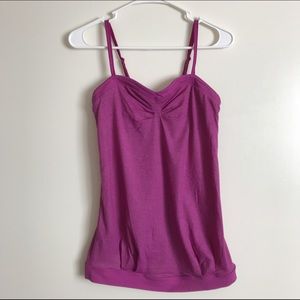 ❤SALE❤Lululemon plum pink adjustable strap tanktop