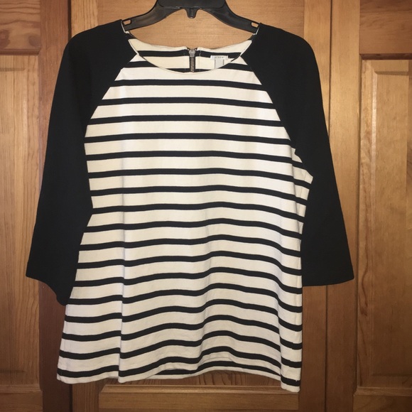 J.Crew baseball zip top