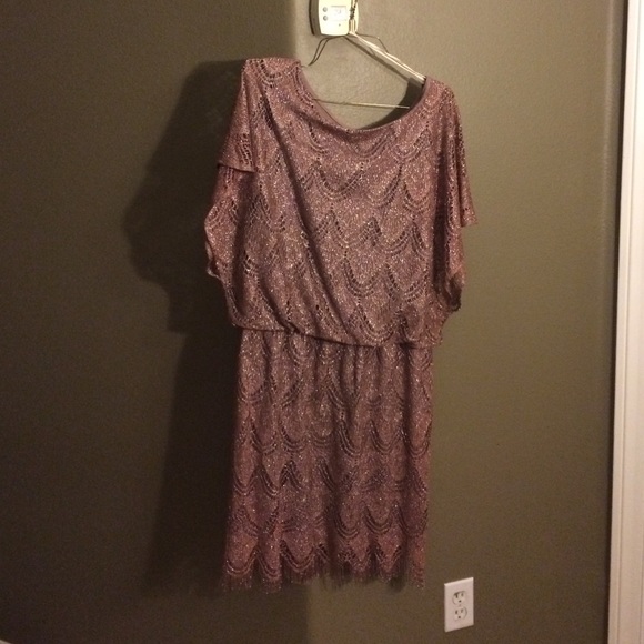 Dressy bronze shimmer dress..