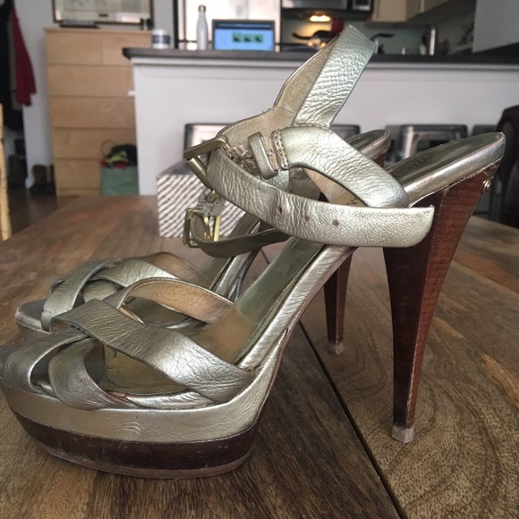 Michael Kors Gold Platform Heel