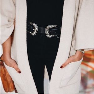 Accessories - Silver double buckle belt Accessories - Silver double buckle belt