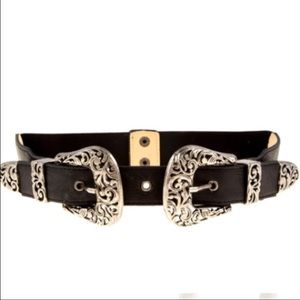 Accessories - Silver double buckle belt Accessories - Silver double buckle belt